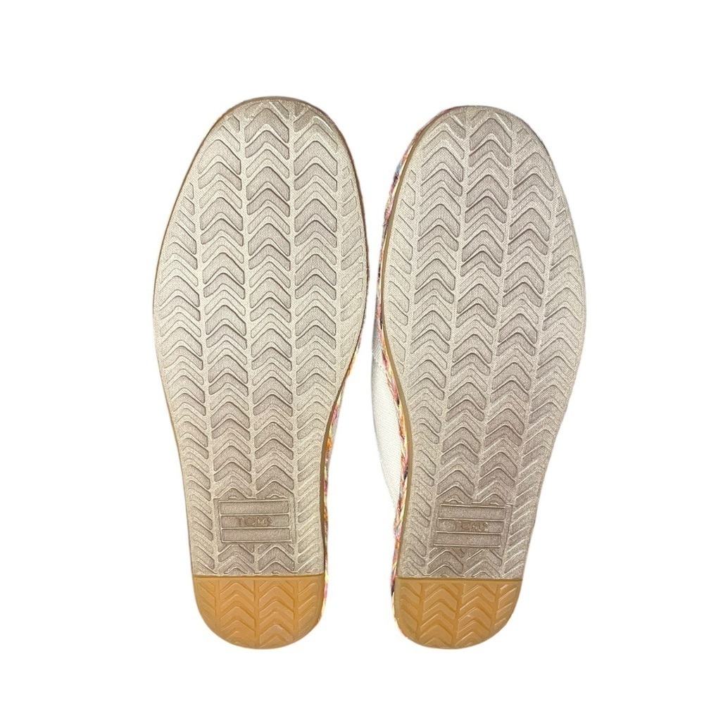 TOMS Womens Nova Natural Glitter Espadrille Mule Shoes Size 8.5 - Picture 7 of 7